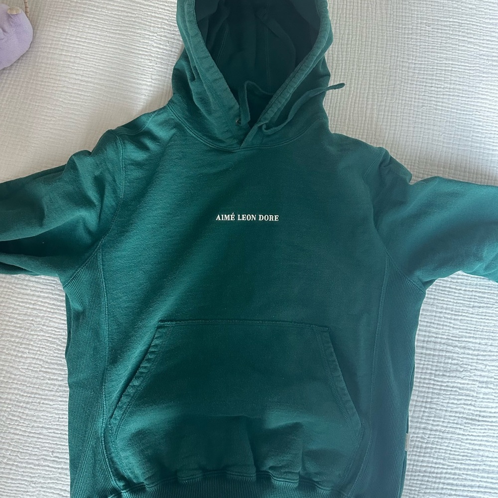 Aime Leon Dore Forest Green Hoodie Sweatshirt